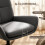 Homcom Sillón Giratorio Gris 70 x 80 x 82 cm 5