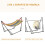 Outsunny Hamaca Multicolor 270 x 100 x 94 cm 4