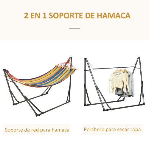 Outsunny Hamaca Multicolor 270 x 100 x 94 cm 1