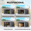 Outsunny Carpa para Herramienta Gris 200 x 238 x 183 cm 6