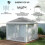 Outsunny Carpa Plegable Gris 330 x 330 x 288 cm 5