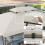 Outsunny Techo de Repuesto Beige 400 x 300 cm 5