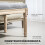 Homcom Banco de Cama Gris 80 x 40 x 43 cm 8