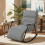 Homcom Silla Mecedora Negro 62 x 100 x 89 cm 2