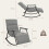 Homcom Silla Mecedora Negro 62 x 100 x 89 cm 3