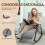 Homcom Silla Mecedora Negro 62 x 100 x 89 cm 4