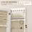 Homcom Armario Joyero Blanco 37 x 37 x 170 cm 3