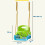 Outsunny Columpio Infantil Verde 42 x 33 x 38 cm 3