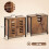 Homcom Mueble Bajo Lavabo Marrón 60 x 30 x 60 cm 4