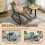 Homcom Silla Mecedora Negro 62 x 100 x 89 cm 6