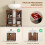 Homcom Mueble Bajo Lavabo Marrón 60 x 30 x 60 cm 5