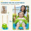 Outsunny Columpio Infantil Verde 42 x 33 x 38 cm 5