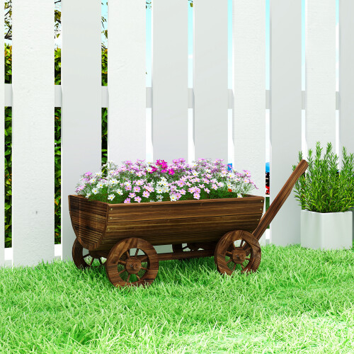 Outsunny Jardinera Marrón 115 x 40 x 54.5 cm 1