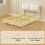 Homcom Estructura de Cama Beige 141 x 194 x 106.5 cm 2