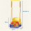 Outsunny Columpio Infantil Azul 42 x 33 x 38 cm 5