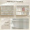 Homcom Vitrina de Pared Blanco 80 x 9.5 x 60 cm 4