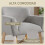Homcom Butaca de Salón Gris 67 x 65 x 74 cm 4