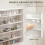 Homcom Vitrina de Pared Blanco 80 x 9.5 x 60 cm 5