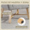 Homcom Butaca de Salón Gris 67 x 65 x 74 cm 5