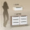 Homcom Cómoda de Tela Marrón 117.5 x 30 x 73.5 cm 4