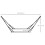Outsunny Soporte para Hamaca Negro 268 x 89 x 100 cm 3