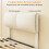 Homcom Estructura de Cama Beige 141 x 194 x 106.5 cm 4
