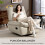 Homcom Sillón Relax Reclinable Beige 97 x 94 x 98 cm 6