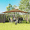 Outsunny Carpa Plegable Beige 395 x 395 x 285 cm 2