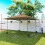 Outsunny Carpa Plegable Beige 395 x 395 x 285 cm 3