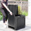 Outsunny Baúl de Exterior Negro 56 x 45 x 53 cm 2