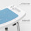 Homcom Silla de Ducha Azul 51.5 x 49.5 x 81 cm 2