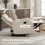Homcom Sillón Relax Reclinable Beige 65 x 89 x 100 cm 4