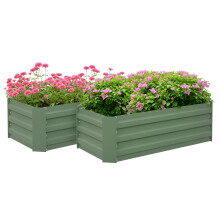 Jardineras Exterior Grandes Verde 100 x 50 x 30 cm