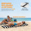 Outsunny Esterillas de Playa Gris 50 x 150 x 2 cm 5