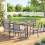 Outsunny Conjunto de Jardín Gris 140 x 80 x 72 cm 2