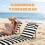 Outsunny Esterillas de Playa Gris 50 x 150 x 2 cm 6