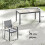 Outsunny Conjunto de Jardín Gris 140 x 80 x 72 cm 3