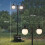 Outsunny Farola Solar Negro 53.5 x 30 x 182 cm 3