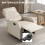 Homcom Sillón Relax Reclinable Beige 65 x 89 x 100 cm 6