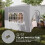 Outsunny Carpa Plegable Gris 300 x 300 x 273 cm 4