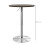 Homcom Mesa Alta Bar Marrón 60 x 60 x 91cm 3