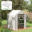 Outsunny Cubierta de Invernadero Blanco 140 x 143 x 190 cm 5