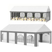 Carpa para Fiesta Gris 797 x 397 x 310 cm