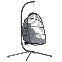 Silla Colgante Gris 107 x 100 x 196 cm