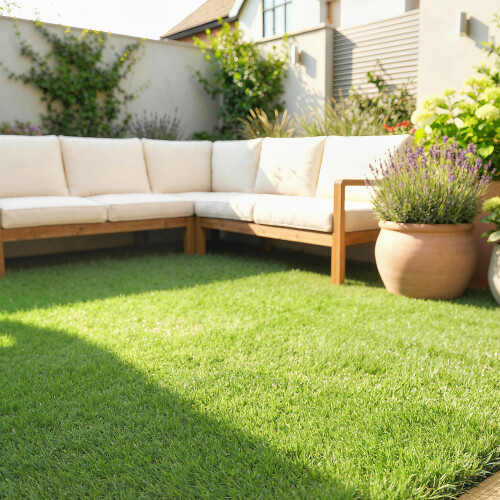Outsunny Césped Artificial Verde 400 x 100 x 2.5 cm 1