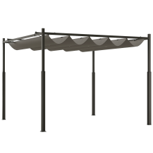 Pérgola Gris 298 x 298 x 230 cm