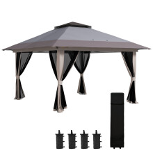 Carpa Plegable Gris 392 x 392 x 283 cm