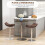 Homcom Mesa Alta Bar Marrón 60 x 60 x 91cm 6