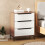 Homcom Cómoda de Tela Marrón 59.5 x 30 x 73.5 cm 4