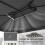 Outsunny Techo de Repuesto Gris 400 x 300 cm 4
